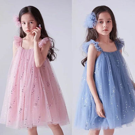 Baby Girl 3 - 8Y Ruffle Sequin Princess Dress - Princess Dress - NNJXD - Mad Fly Essentials
