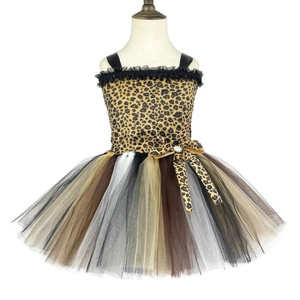 Baby Girl 3D Leopard Tutu Dress Costume Set - Costume Set - DUTRIEUX - Mad Fly Essentials