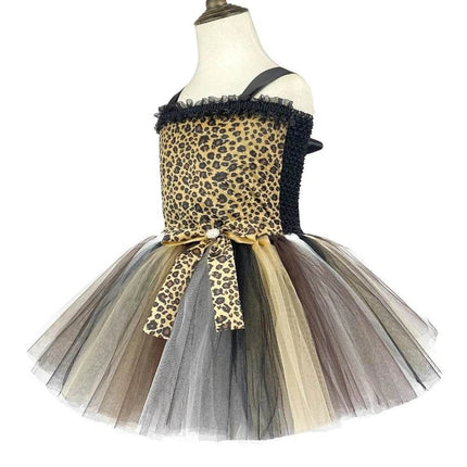 Baby Girl 3D Leopard Tutu Dress Costume Set - Costume Set - DUTRIEUX - Mad Fly Essentials