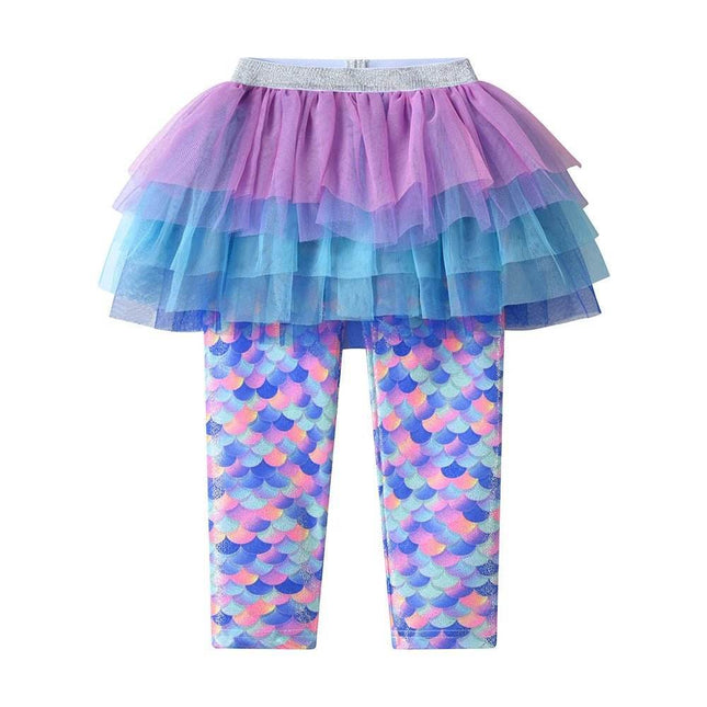 Baby Girl 3D Rainbow Skirt Layered Leggings - Leggings - VIKITA - Mad Fly Essentials