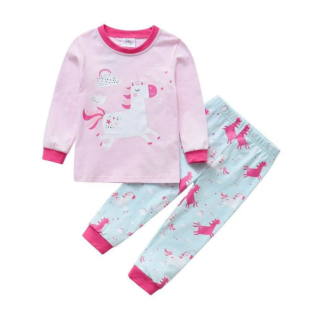 Baby Girl 3D Unicorn 3 - 12Y Pajama Set - Pajama Set - DXTON - Mad Fly Essentials