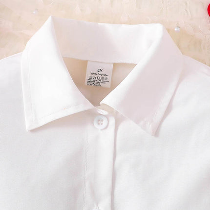 Baby Girl 3pc Knitted Lace Checkered Skirt Outfit Set - Outfit Set - Bear Leader - Mad Fly Essentials