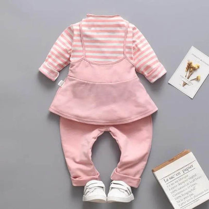 Animal Floral Pink Girl Tracksuit Sets - Mad Fly Essentials