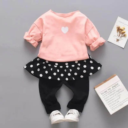 Animal Floral Pink Girl Tracksuit Sets - Mad Fly Essentials