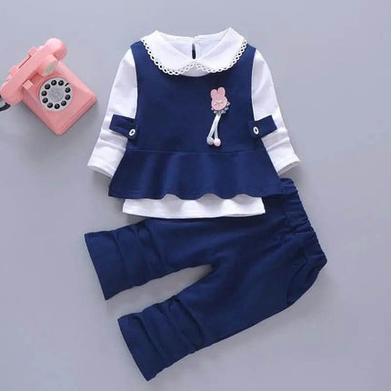 Animal Floral Pink Girl Tracksuit Sets - Mad Fly Essentials