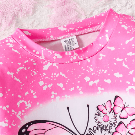 Baby Girl Butterfly Animal Tracksuit Set - Tracksuit Set - PatPat - Mad Fly Essentials