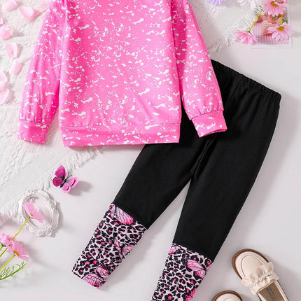 Baby Girl Butterfly Animal Tracksuit Set - Tracksuit Set - PatPat - Mad Fly Essentials