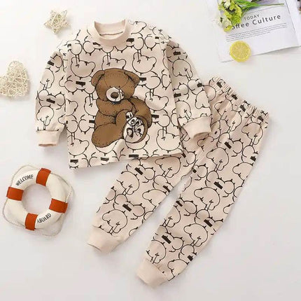 Baby Girl Cotton Dinosaur Animal Pajama Set - Pajama Set - Chivry - Mad Fly Essentials