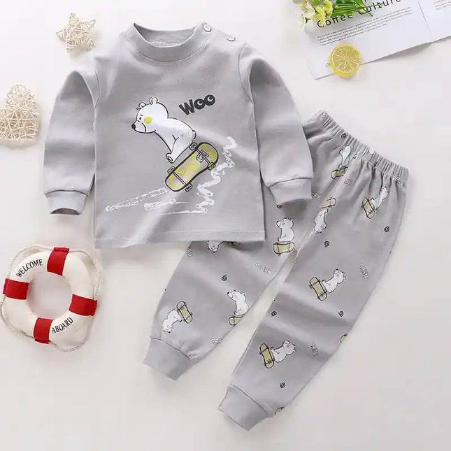 Baby Girl Cotton Dinosaur Animal Pajama Set - Pajama Set - Chivry - Mad Fly Essentials