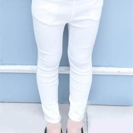 Baby Girl Denim Pastel Color Leggings - Leggings - HIBISCUSARA - Mad Fly Essentials