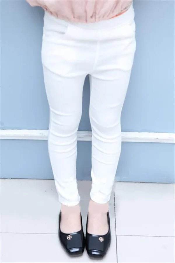 Baby Girl Denim Pastel Color Leggings - Leggings - HIBISCUSARA - Mad Fly Essentials