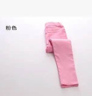 Baby Girl Denim Pastel Color Leggings - Leggings - HIBISCUSARA - Mad Fly Essentials