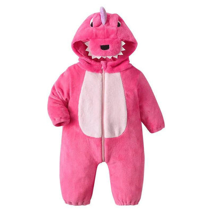 Baby Girl Dinosaur Costume Flannel Outfit Pajama Set - Pajama Set - Miniso - Mad Fly Essentials