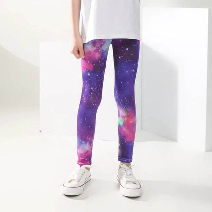 Baby Girl Elastic 3 - 11Y Summer Leggings - Leggings - SheCute - Mad Fly Essentials