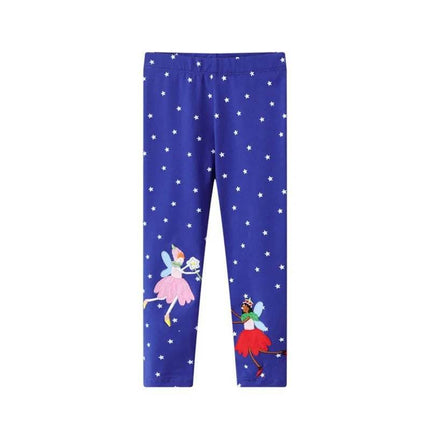 Baby Girl Fairy Tale Purple Pencil Leggings - Leggings - Little maven - Mad Fly Essentials