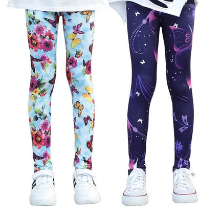 Baby Girl Floral 3D Pencil Leggings - Leggings - LJMOFA - Mad Fly Essentials