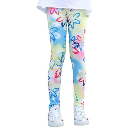 Baby Girl Floral 3D Pencil Leggings - Leggings - LJMOFA - Mad Fly Essentials