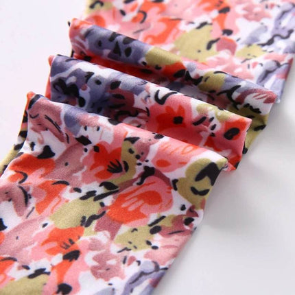 Baby Girl Floral 3D Pencil Leggings - Leggings - LJMOFA - Mad Fly Essentials