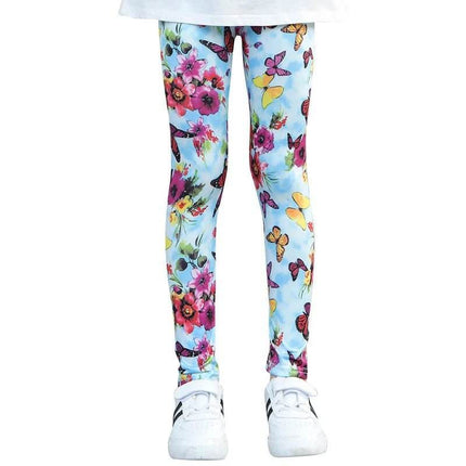 Baby Girl Floral 3D Pencil Leggings - Leggings - LJMOFA - Mad Fly Essentials