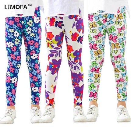 Baby Girl Floral 3D Pencil Leggings - Leggings - LJMOFA - Mad Fly Essentials
