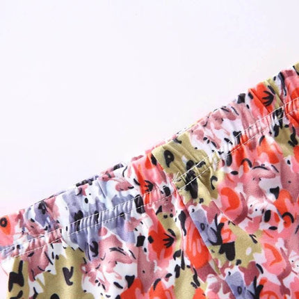 Baby Girl Floral 3D Pencil Leggings - Leggings - LJMOFA - Mad Fly Essentials