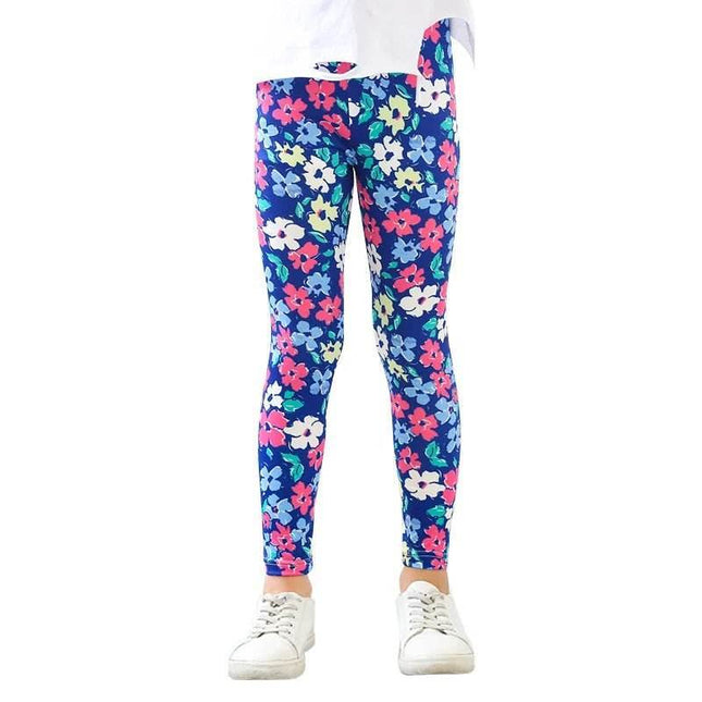 Baby Girl Floral 3D Pencil Leggings - Leggings - LJMOFA - Mad Fly Essentials