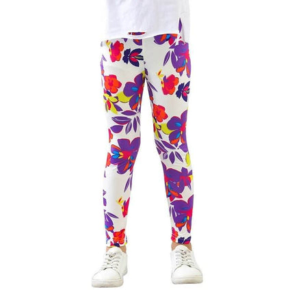 Baby Girl Floral 3D Pencil Leggings - Leggings - LJMOFA - Mad Fly Essentials