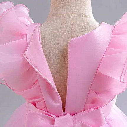 Baby Girl Flower Baptism Tutu Birthday Party Dress - Party Dress - Emmababy - Mad Fly Essentials
