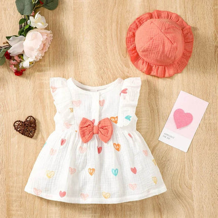 Baby Girl Heart 2pc Set Princess Dress - Princess Dress - LZH - Mad Fly Essentials