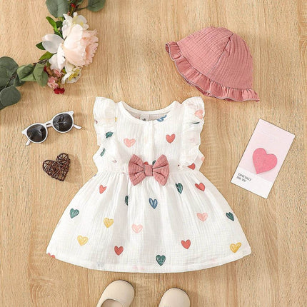 Baby Girl Heart 2pc Set Princess Dress - Princess Dress - LZH - Mad Fly Essentials