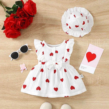 Baby Girl Heart 2pc Set Princess Dress - Princess Dress - LZH - Mad Fly Essentials