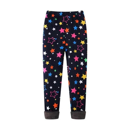 Baby Girl Heart Star Velvet Fitness Leggings - Fitness Leggings - Sonkpuel - Mad Fly Essentials