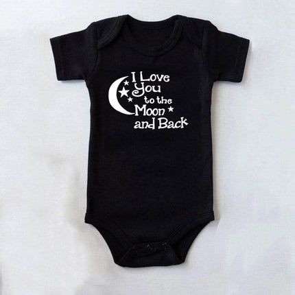 Girl I LOVE YOU TO THE MOON Baby Romper - Baby Romper - BabyBoo - Mad Fly Essentials