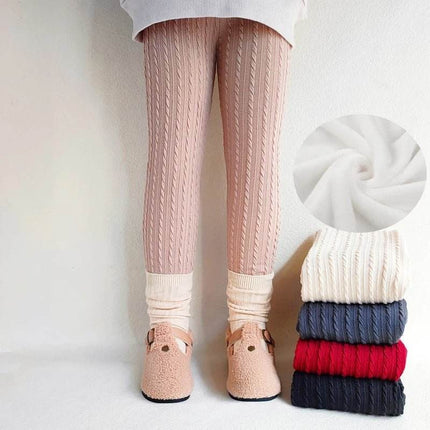 Baby Girl Knitted Solid Leggings - Leggings - LJMOFA - Mad Fly Essentials