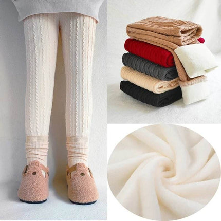 Baby Girl Knitted Solid Leggings - Leggings - LJMOFA - Mad Fly Essentials