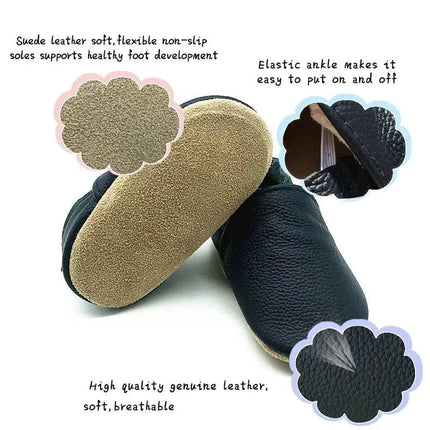 Baby Girl Leather Booties Soft Toddler First Walkers Kids Footwear - Kids Footwear - Muply - Mad Fly Essentials