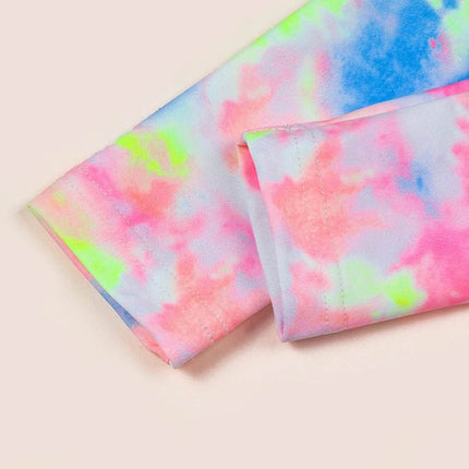 Baby Girl Long 2pc Tie - Dye Swimwear Set - Swimwear Set - Baby Essentials - Mad Fly Essentials