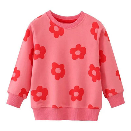 Baby Girl Long Casual Floral Daisy Sweater - Sweater - jumping meters - Mad Fly Essentials
