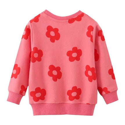 Baby Girl Long Casual Floral Daisy Sweater - Sweater - jumping meters - Mad Fly Essentials