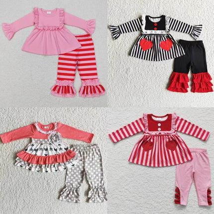 Baby Girl Long Cow Animal Funny Striped Outfit Set - Outfit Set - ABaby - Mad Fly Essentials