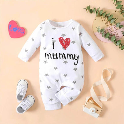 Baby Girl Long Love Heart Jumpsuit Romper - Baby Romper - PatPat - Mad Fly Essentials