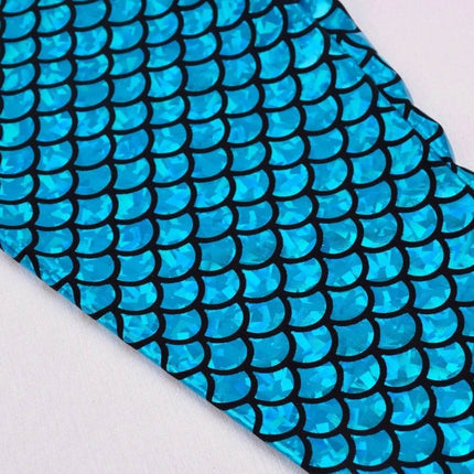 Baby Girl Mermaid Scale 2 - 12Y Fitness Leggings - Fitness Leggings - HIBISCUSARA - Mad Fly Essentials