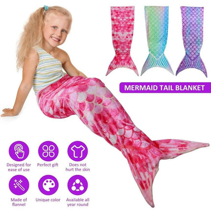 Girl Mermaid Sleeping Bag Sleepwear Set - Mad Fly Essentials