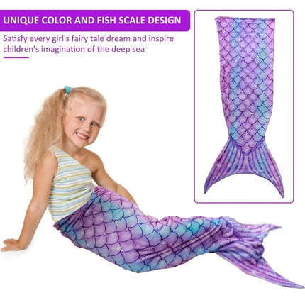 Baby Girl Mermaid Tail Blanket Sleeping Bag Sleepwear Set - Sleepwear Set - Willstar - Mad Fly Essentials