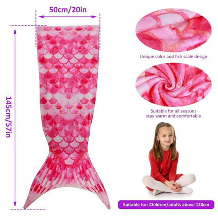 Baby Girl Mermaid Tail Blanket Sleeping Bag Sleepwear Set - Sleepwear Set - Willstar - Mad Fly Essentials