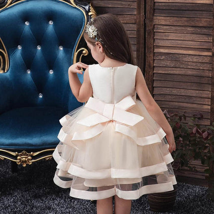 Baby Girl Pink Cake Wedding Princess Dress - Princess Dress - COZOK - Mad Fly Essentials