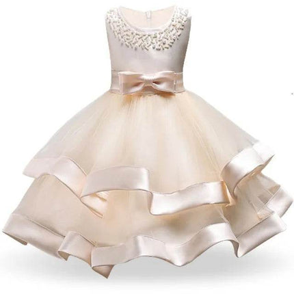 Baby Girl Pink Cake Wedding Princess Dress - Princess Dress - COZOK - Mad Fly Essentials