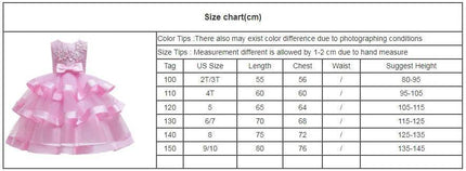 Baby Girl Pink Cake Wedding Princess Dress - Princess Dress - COZOK - Mad Fly Essentials