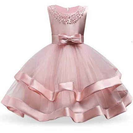 Baby Girl Pink Cake Wedding Princess Dress - Princess Dress - COZOK - Mad Fly Essentials