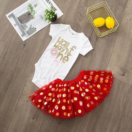 Baby Girl Pink Gold Tutu Skirt - Mad Fly Essentials